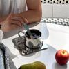 175ml Bürotassen Teetassen-Set Nordisches Design aus Metall Kaffeetassen Minimalistisches Kaffeeset