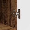Bathroom Cabinet with Storage and Door Rustic Wood Finish 30 X 35 X 95 Cm