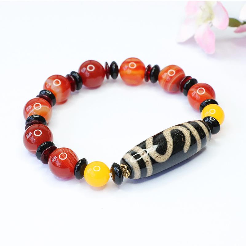 2026 Money Hook Tibet Beads Agate Bracelet Temple Scenic Spot Tibetan Factory  S3102404
