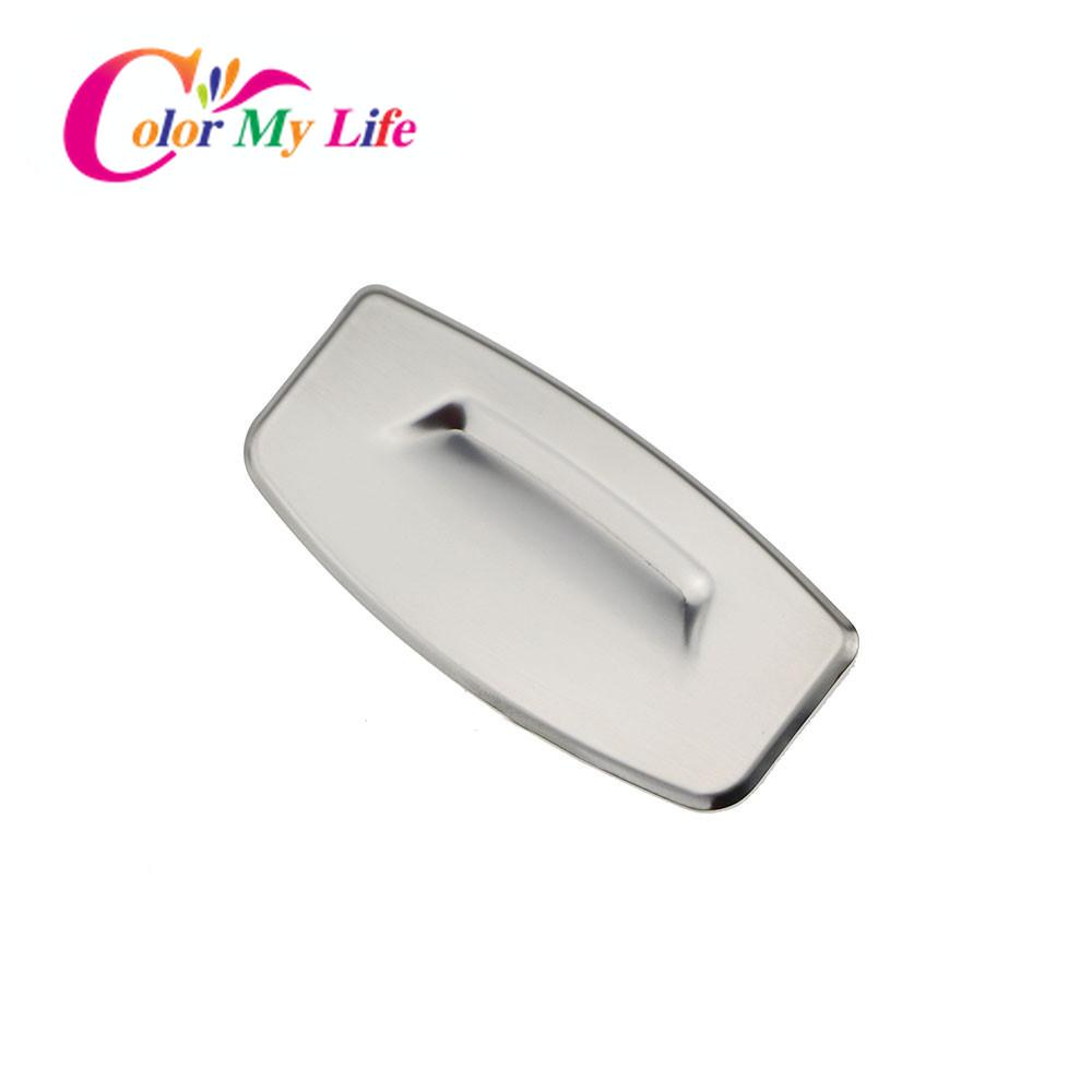 Color My Life Edelstahl-Handschuhfach-Griffabdeckung, Handschuhfach-Griffe, Verkleidungsaufkleber für Renault Koleos für Samsung QM6 2017