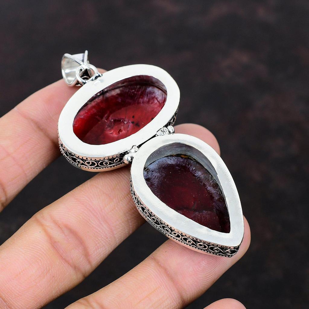 Red Fire Labradorite Pendant Gemstone Pendant Vintage Jewelry 925 Sterling Silver Pendant Handmade Pendant Gift For Women Brand New Pendant