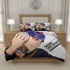 L-L D-Death N-Note Anime Duvet Cover Set Bedding Polyester Boys Girls Bedroom Decor Fits US UK EU AU DE Beds, Single Double Queen King