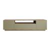 TV Cabinet with 3 Doors and 1 Niche - Sage Green and Natural - LOTULA