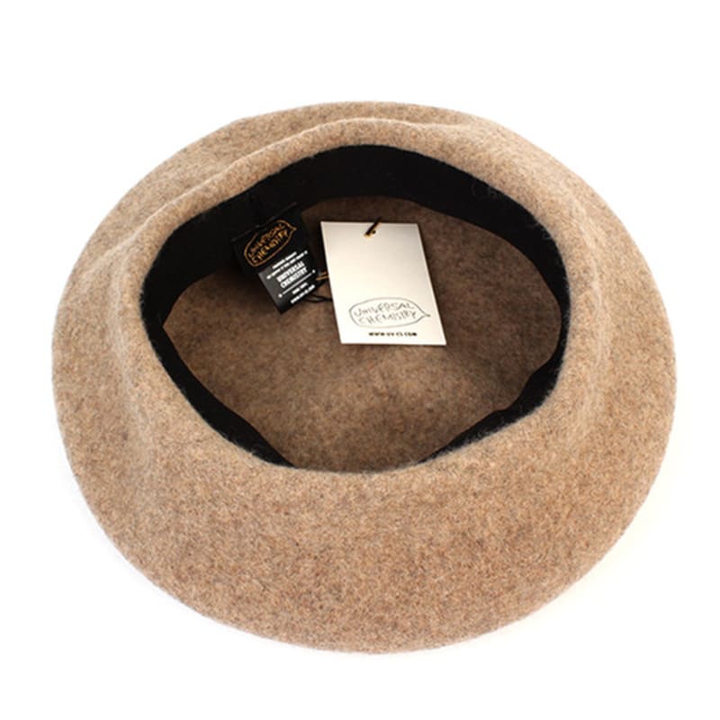 Universal Chemistry Wool Beige Overfit Beret Beret