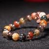 Natural Brazilian crystal7A Four Seasons Color Ghost Treasure Bowl Bracelet for Men and Women, Crystal Jewelry Gift
