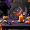 Halloween Pumpkin Paper Plates Black Orange Pumpkin Grimace Plates Disposable Serving Trays for Halloween Party Favors