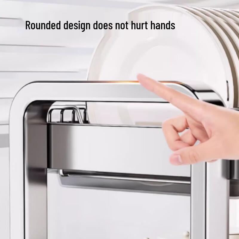 Yingbai 3-poziomowa suszarka do naczyń ze stali nierdzewnej 304