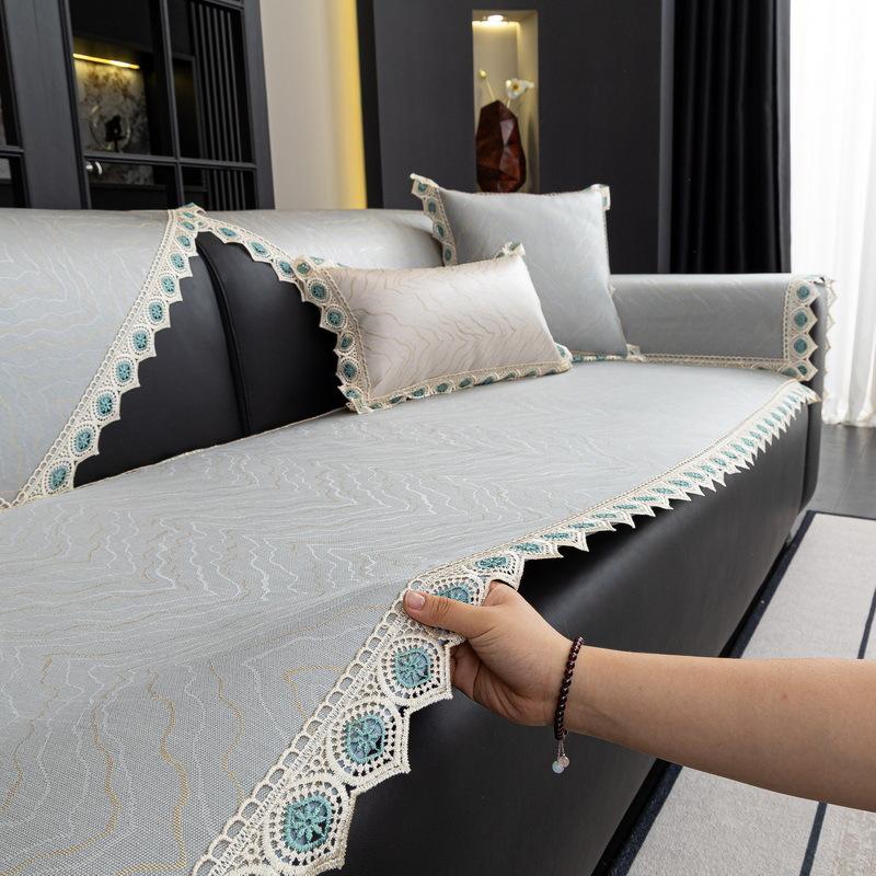 Mat Ice Silk Sofa Cushion New Summer Summer Sofa Cover All-Inclusive Living Room Cover Non-Slip Sofa Cover Cloth Towel