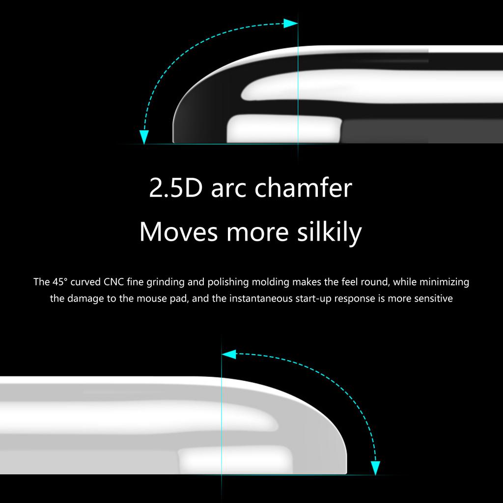 Glass Mouse Feet Game Mouse Skates for GPW1 Improved Accuracy and Comfort