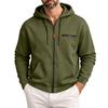 Men's Casual Zip-Up Hoodie Sweatshirt with Pockets for Everyday Wear