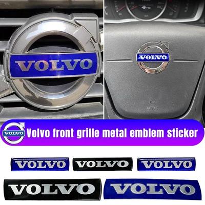 Adesivo Emblema de Grade Frontal de Carro 3D Letras Azul Preto Decoração Para XC60 XC90 S60 S80 V60 C70 S40 C30