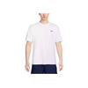 Nike Solid Color Fashion Comfortable Round Neck Casual Pullover Sports Short Sleeve T-Shirt With Drop Shoulder Men Tops White FV3752-100