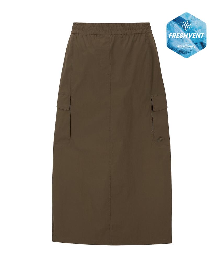 DISCOVERY EXPEDITION Freshvent Women'S Cargo Skirt (D/Brown)