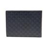 Gucci Klasická embosovaná úzká kožená peněženka bi-fold Pánské peněženky Modrá tmavě modrá 278596-BMJ1N-4009