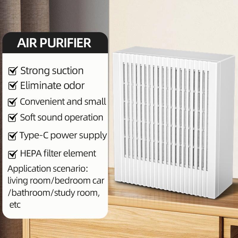 Desktop Air Purifier for Secondhand Smoke and PM2.5 Removal