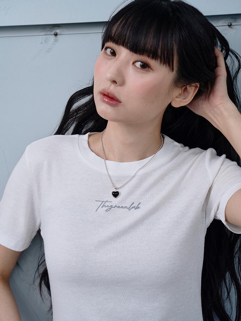 THE GREEN LAB Tiered Short Sleeve T-Shirt [Ivory]