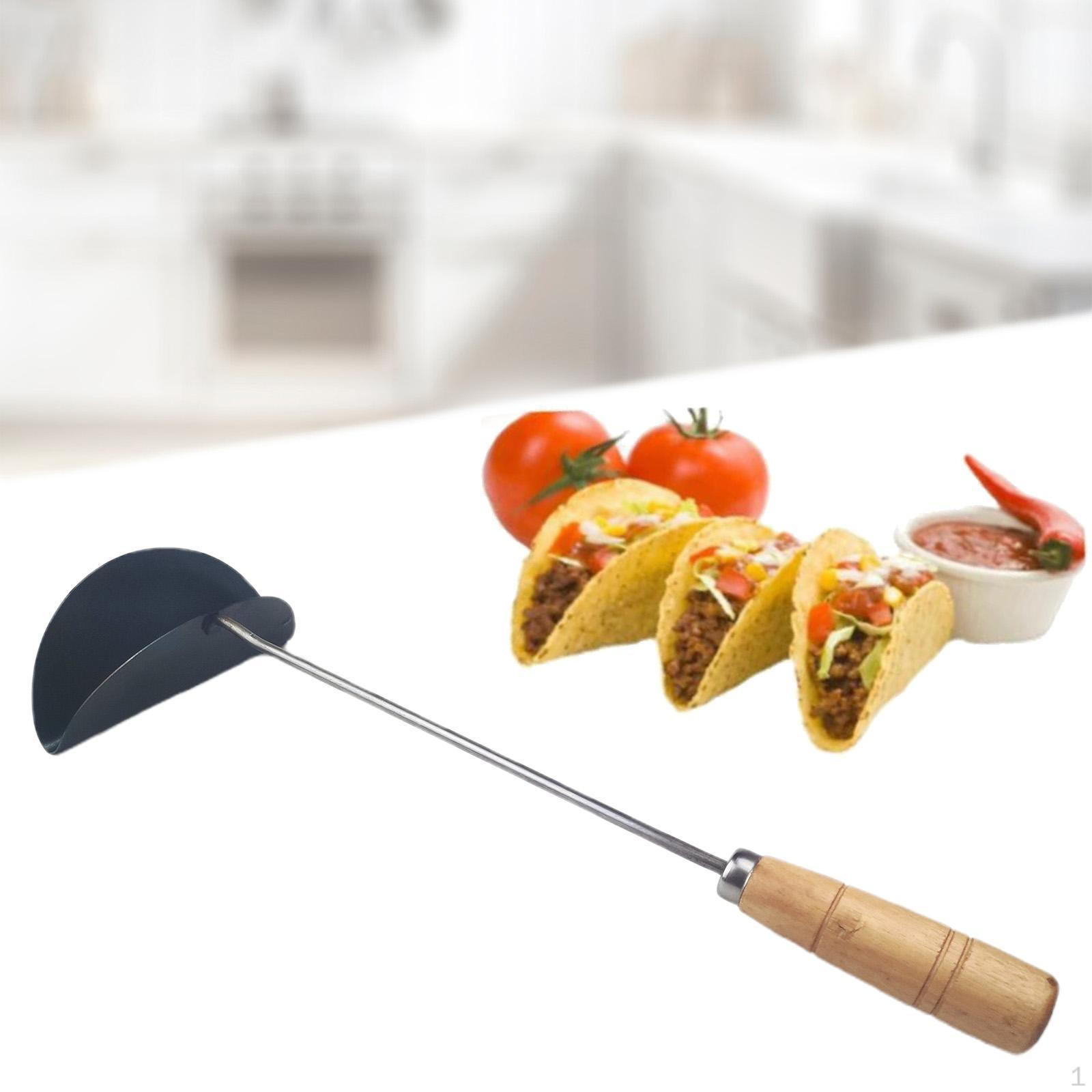 

Фритюрница Ложка Жареный Тако Мейкер Кухонные гаджеты Экономия времени Прочный Чугун Домашняя Оболочка Жарить 13CM Diameter