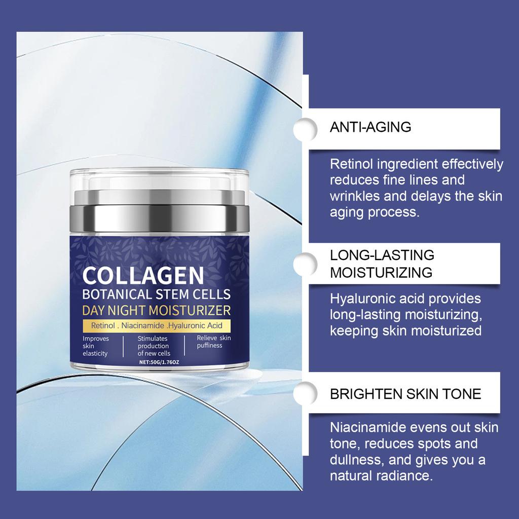 Day Night MoisturizerAnti-Wrinkle Moisturizing Cream Anti-Wrinkle Brightening CreamDeep NourishmentAnti-agingLong-lasting Moisturizing50g