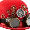 Steampunk Styles Oval Top Hat With Removable Goggles And Compasses Halloween Costume Accessory for Women and Men