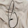 Collana Girocollo Creativa con Cerniera Hip-Hop Catena per Maglione con Tirazip Tendenza Punk Collana per Clavicola Unisex
