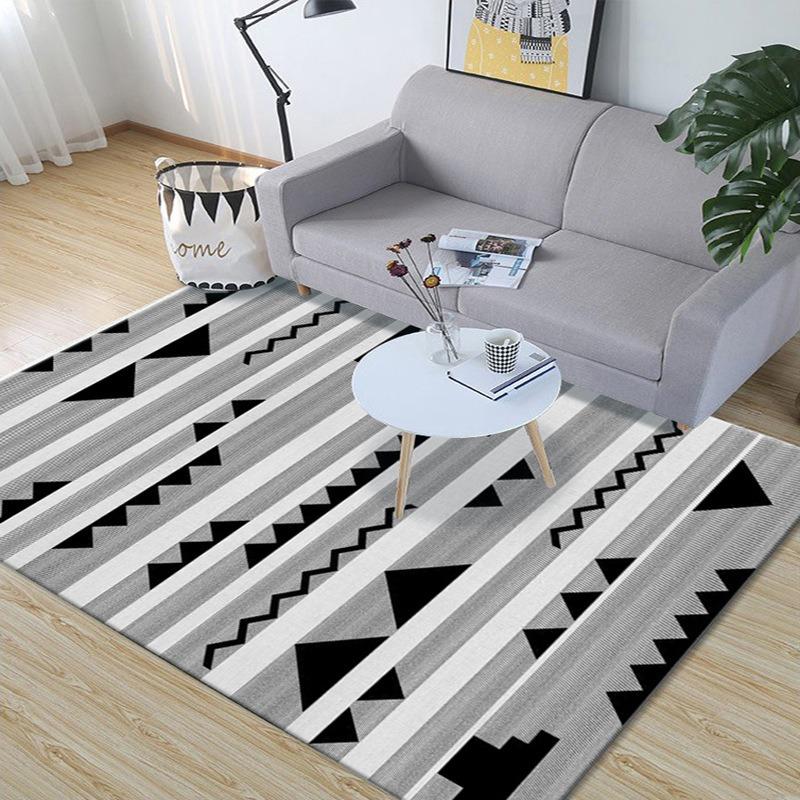 Europe Style Geometry Design Carpet Living Room Sofa Bedroom Study Kitchen Entrance Door Mat Non-slip Fashion Home Decor Rug