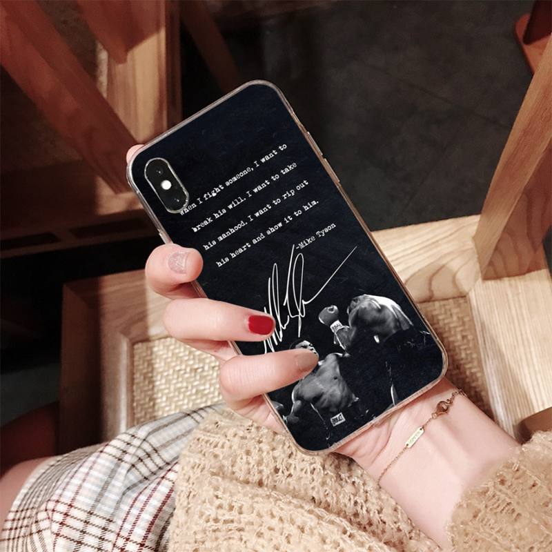 MaiYaCa Mike Tyson Boxer Man Phone Case for iPhone 11 12 13 mini pro XS MAX 8 7 6 6S Plus X 5S SE 2020 XR case