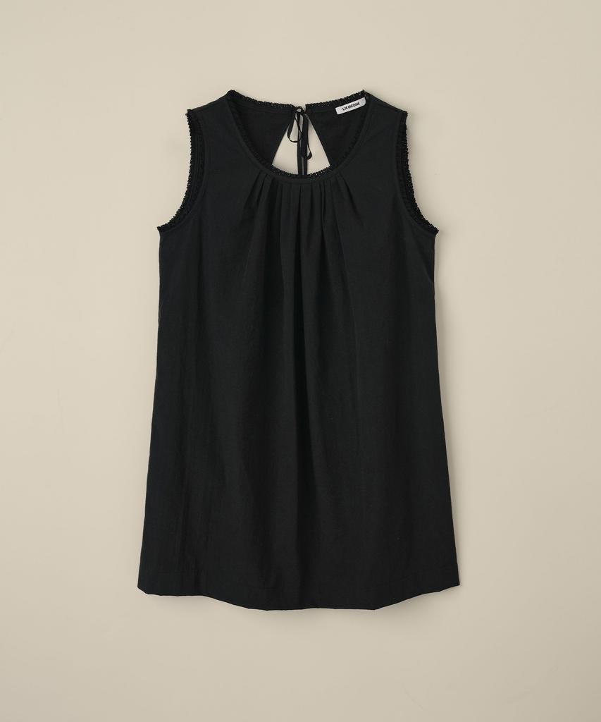 Limekeu Open Back Sleeveless Dress Black
