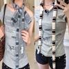 Korean Knitted Striped Skinny Scarf Stackable Wear Warm Decorative Scarf Soft DIY Strip Neck Scarf Fashion Match