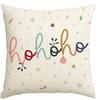 Home Decor Christmas-Themed Patterned Pillow Covers Pattern Cushion Cover Suitable For Sofa Bedroom Car Pillow Cover
