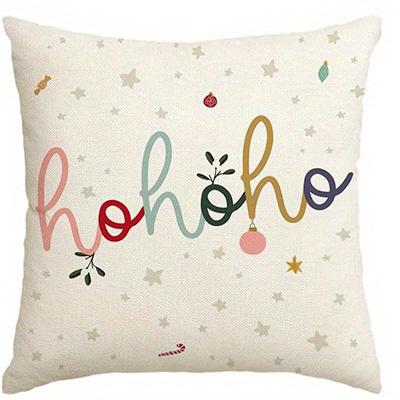Home Decor Christmas-Themed Patterned Pillow Covers Pattern Cushion Cover Suitable For Sofa Bedroom Car Pillow Cover