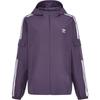 Originals Unisex Dark Purple Woven Windproof Hooded Jacket KV8847