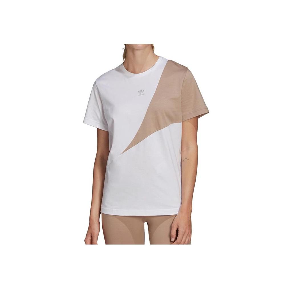 Adidas Trefoil Crew Neck Casual Breathable Short Sleeve T-Shirt Women T-Shirts White FR0556