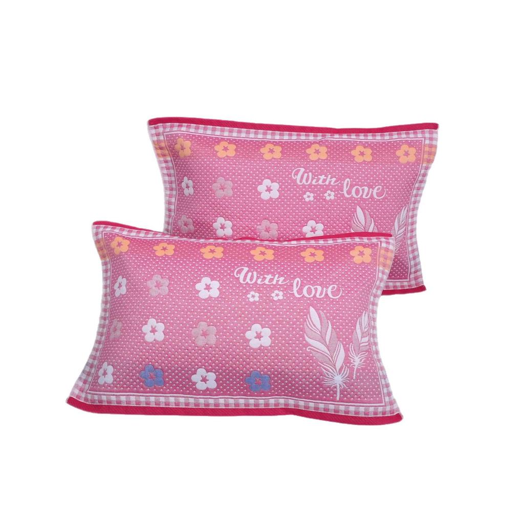 Comfortable Cotton Gauze Jacquard Oversized Pillowcase for Adults - Universal Sweat-Absorbent Cover for Single Room Dorms
