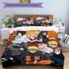 3pcs NARUTO (2) Design Cover Set - HD Printed Bedding with 1 Cover and 2 Pillowcases - Perfect for Home and Dorm Decor