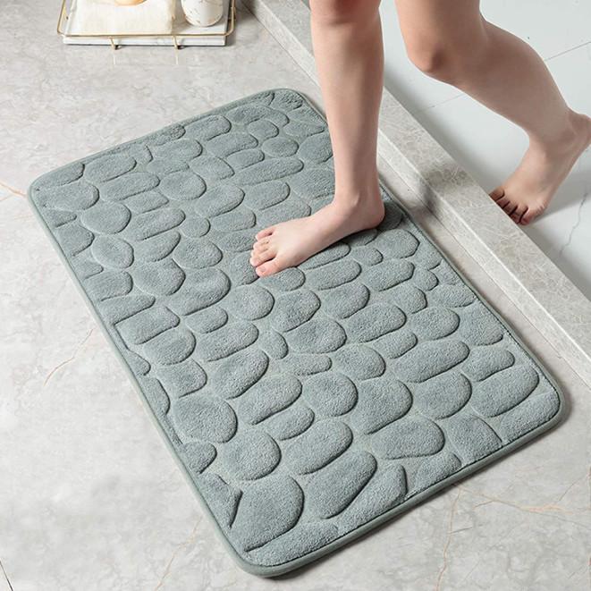 Non Slip Mat Bathroom Bath Mat Cobblestone Embossed Mat In Bathtub Floor Rug Shower Room Doormat Memory Foam Cobblestone Mat