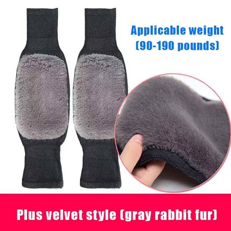 1 Pair Winter Warm Knee Pads for Women Men Old People Cold Leg Arthritis Kneepad Knee Support Running Thicken Knee Protector
