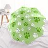 1pc Paw Prints Automatic Open 8-Rib Windproof Umbrella, Travel & Commuting, Suitable for All Seasons