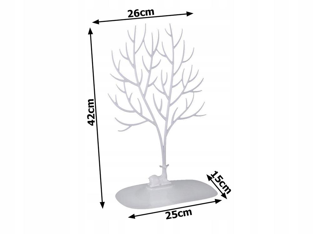 Jewelry Stand Tree 39 White (100) Gab_A