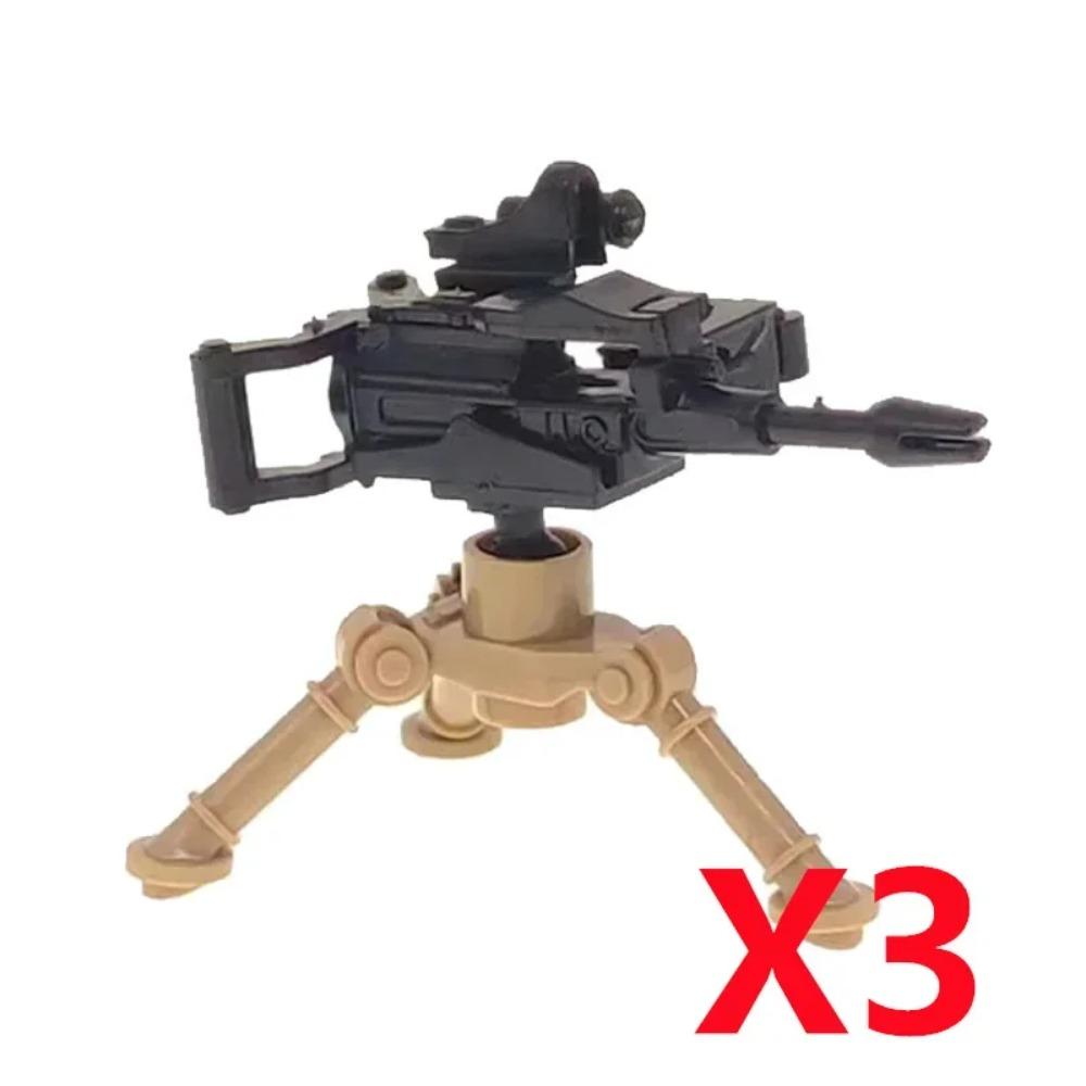 Vojenský MOC Stavebnice zbraní Těžký kulomet Gatling M19 NSV Figurky Dělostřelectvo Odminovací Pistole Kulka Hračka Dárek K013