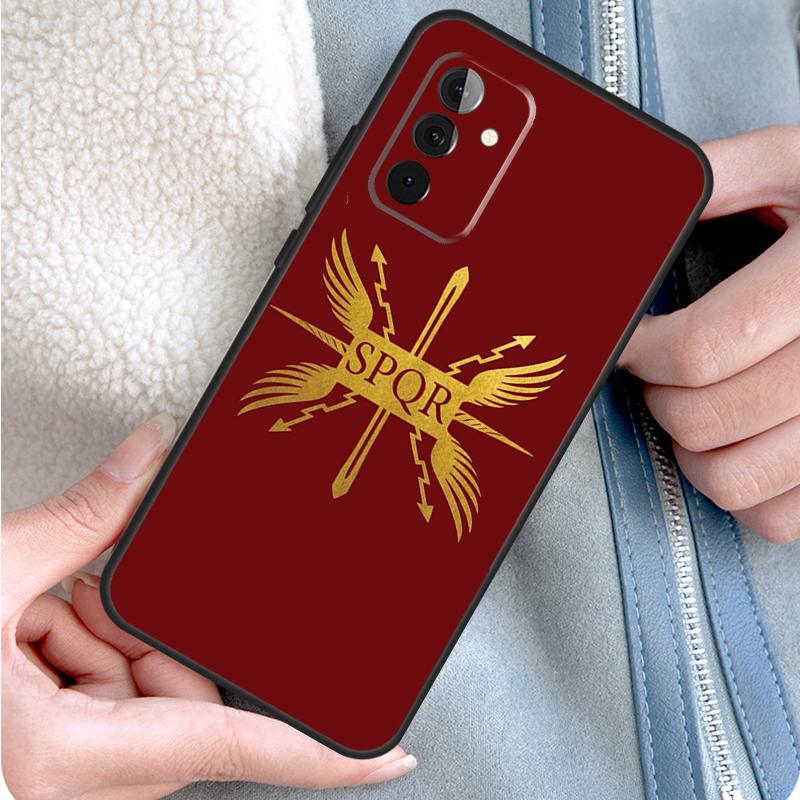 Roman Empire Legionary Shield Emblem Phone Case For Samsung Galaxy A15 A25 A35 A55 A54 A34 A14 A13 A33 A53 A12 A32 A52 A71 A51