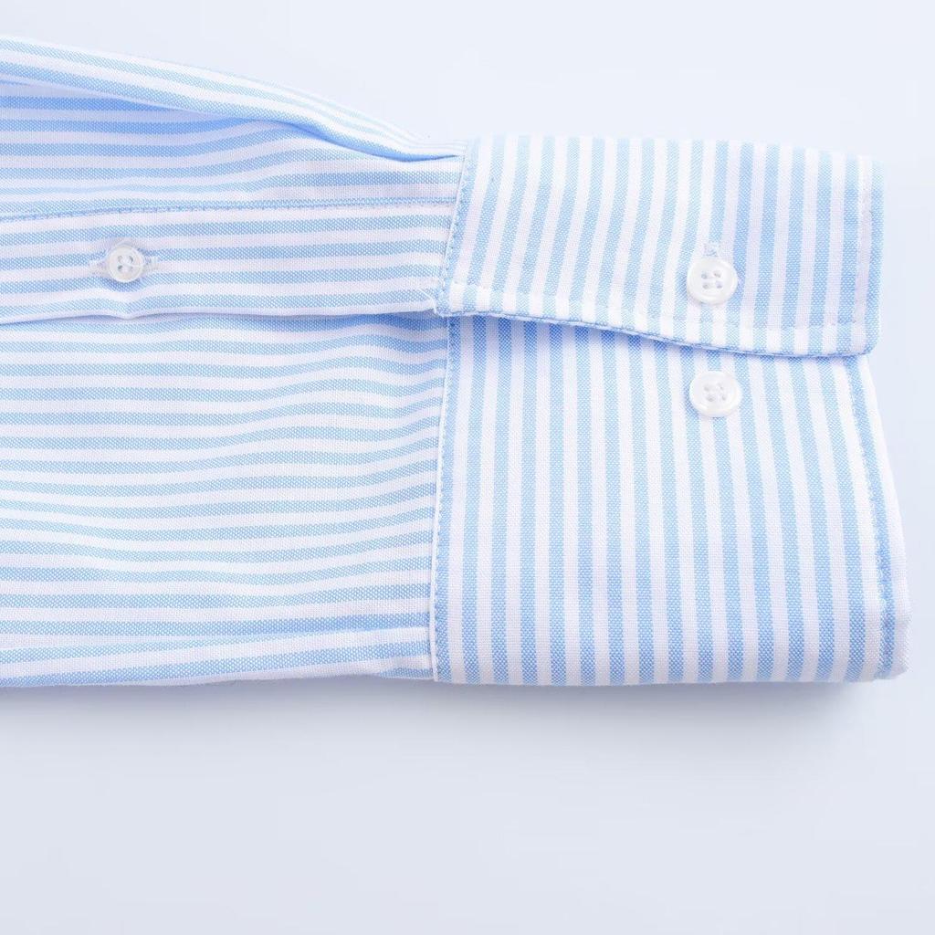 ZARZ DIY Women's Versatile Fashion Striped Oxford Shirt