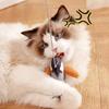Cartoon Kitten Squeaky Toy Attractive Bird Shape Small Kitten for Cats Teething