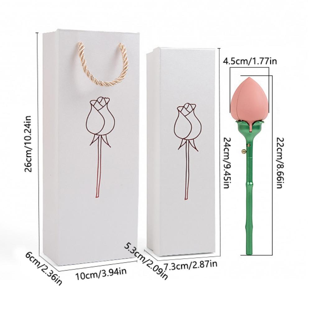 Waterproof Auto Blooming Jewelry Box Elegant Rose Ring Box  Valentine's Day