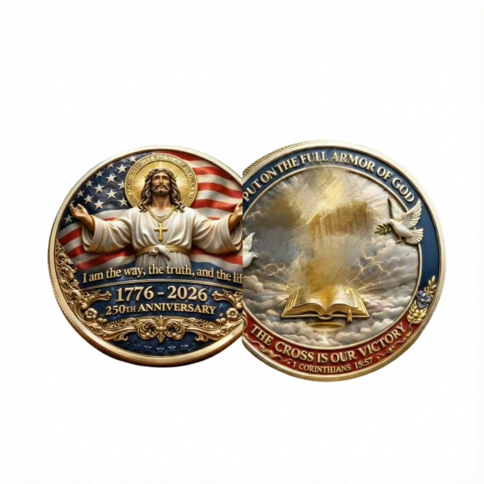 Медаль commemorative 3D-рельеф к 250-летию Памятная монета One Size