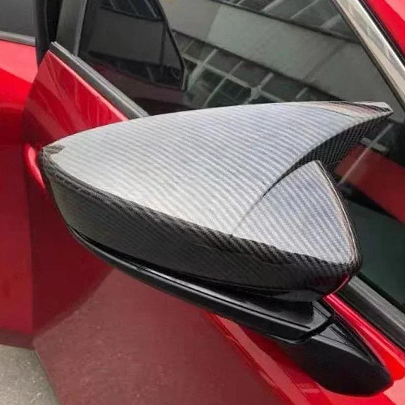 For Mazda 6 Atenza 2018- 3 Axela 2014-2018 Car Rearview Side Mirror Cover Wing Cap Exterior Door Housing Shell Trim