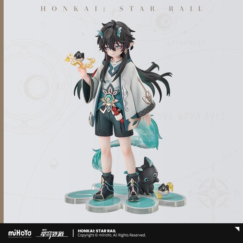 

Mihoyo Honkai Star Rail 18cm Anime Figure Official Dan Heng Imbibitor Lunae Little Cat Series Collectible Pvc Model Game Decor
