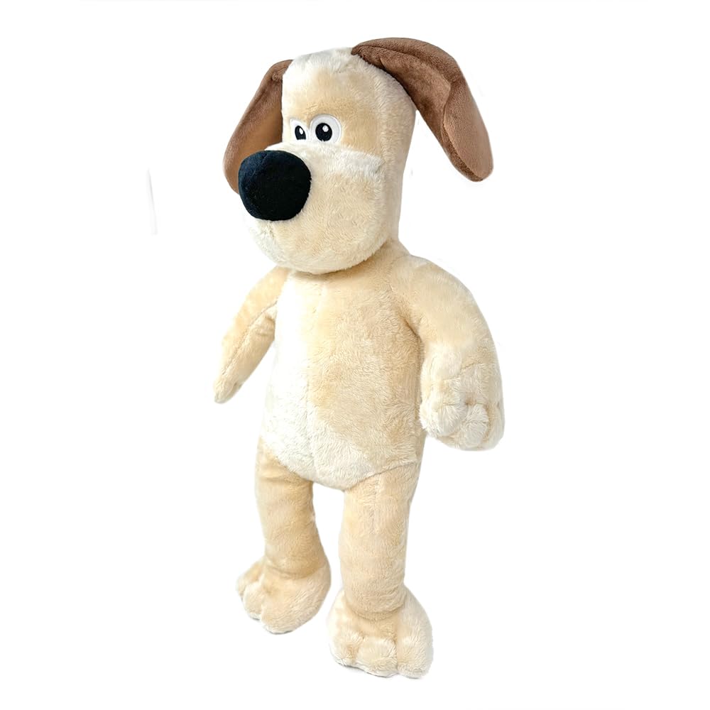 Brinquedo de Pelúcia GRANDE Wallace e Gromit - Produtos Oficiais dos Personagens - Gromit (Aproximadamente. 50 cm)
