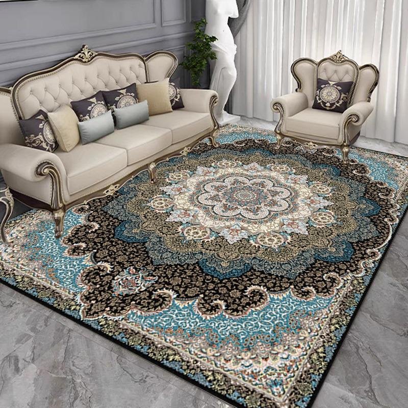 

Французский Ретро Персидский Стиль Легкая Роскошь Ковер Гостиная Диван Спальня Кабинет Кухня Коврик для Входной Двери Противоскользящий Декор Коврик 40x60cm