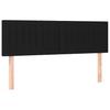 Vidaxl Continental Bed with Mattress, Black, Fabric, 140X190 Cm