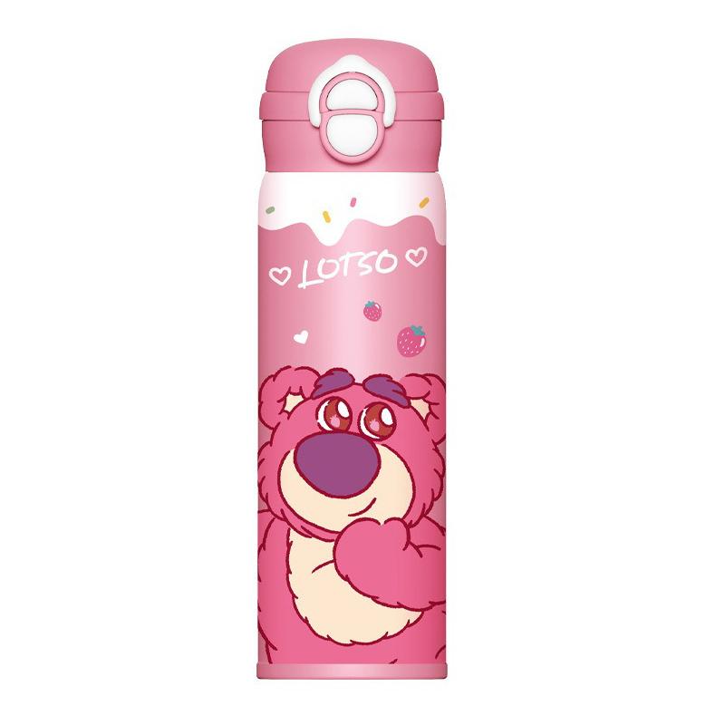 

X&W 500ml Insulated Cup Cartoon Judy Nick Stainless Steel Double Drinking Thermos Mugs Leak-proof Portable Travel Water Bottles 500ml